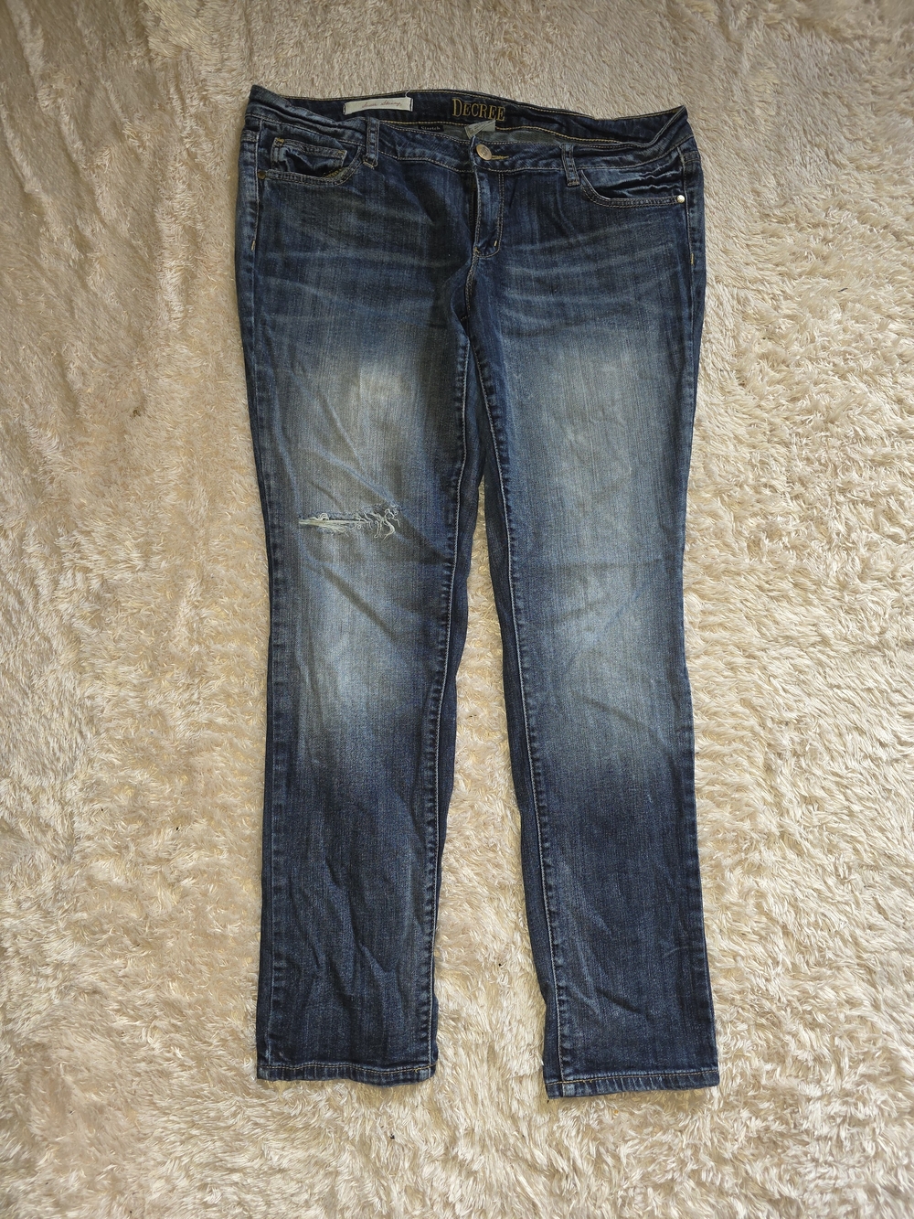 Decree Women’s Blue Washed Skinny Jeans